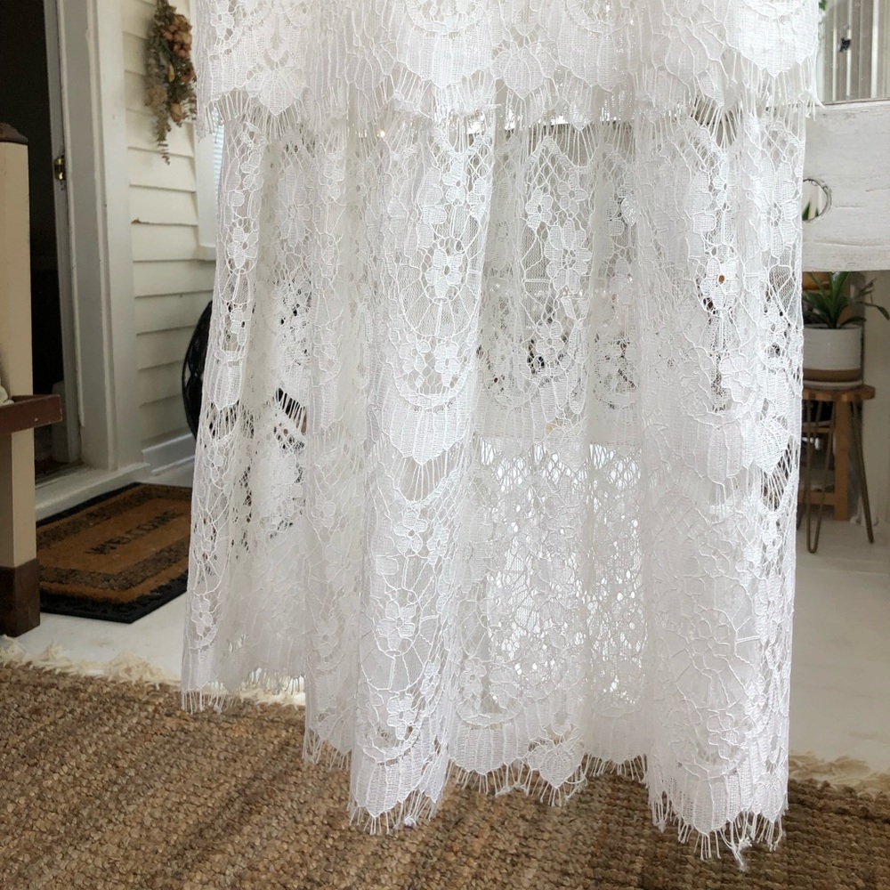 Lulus White Lace Midi Dress - Picture 5 of 8